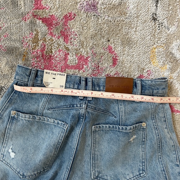 Free People - Good Luck Barrel Jeans in Barnyard Blue NWOT - Picture 5 of 5